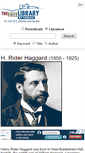 Mobile Screenshot of haggard.thefreelibrary.com