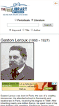 Mobile Screenshot of leroux.thefreelibrary.com